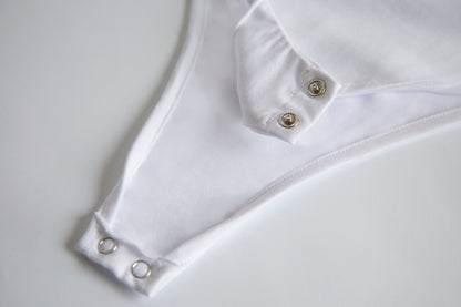 White t-shirt body made of organic cotton