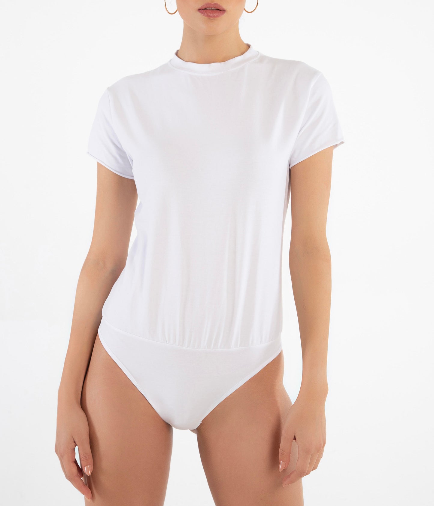 White t-shirt body made of organic cotton